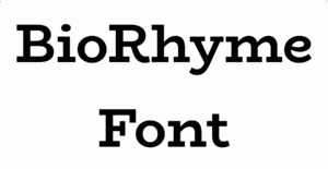 BioRhyme Font Download