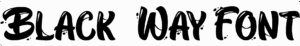 Black Way Font Download