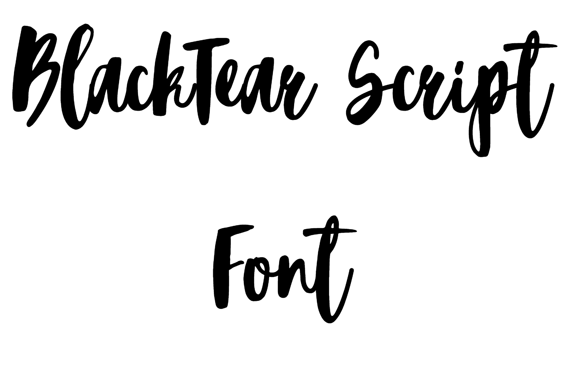 BlackTear Script Font Download