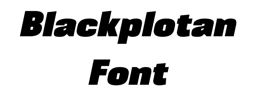 Blackplotan Font Download