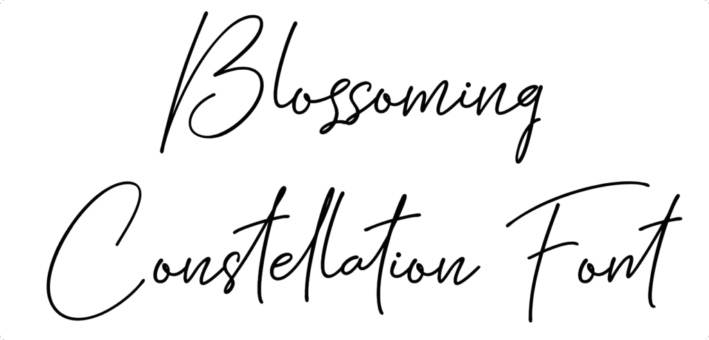 Blossoming Constellation Font Download
