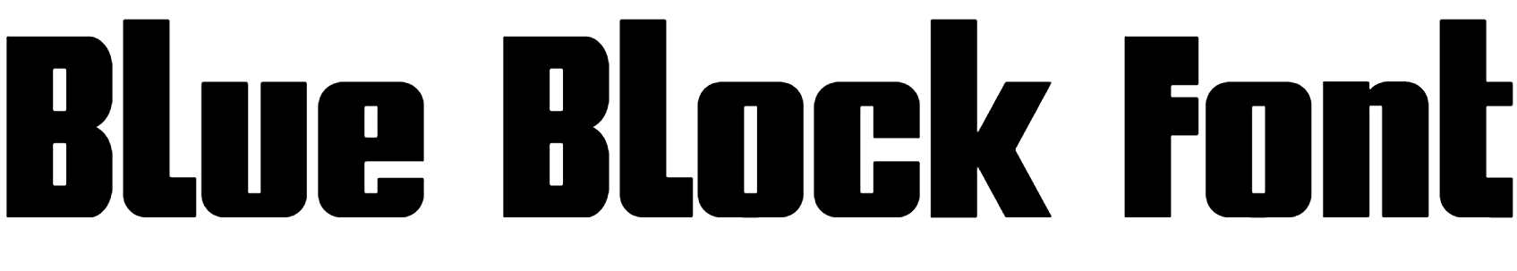 Blue Block Font Download