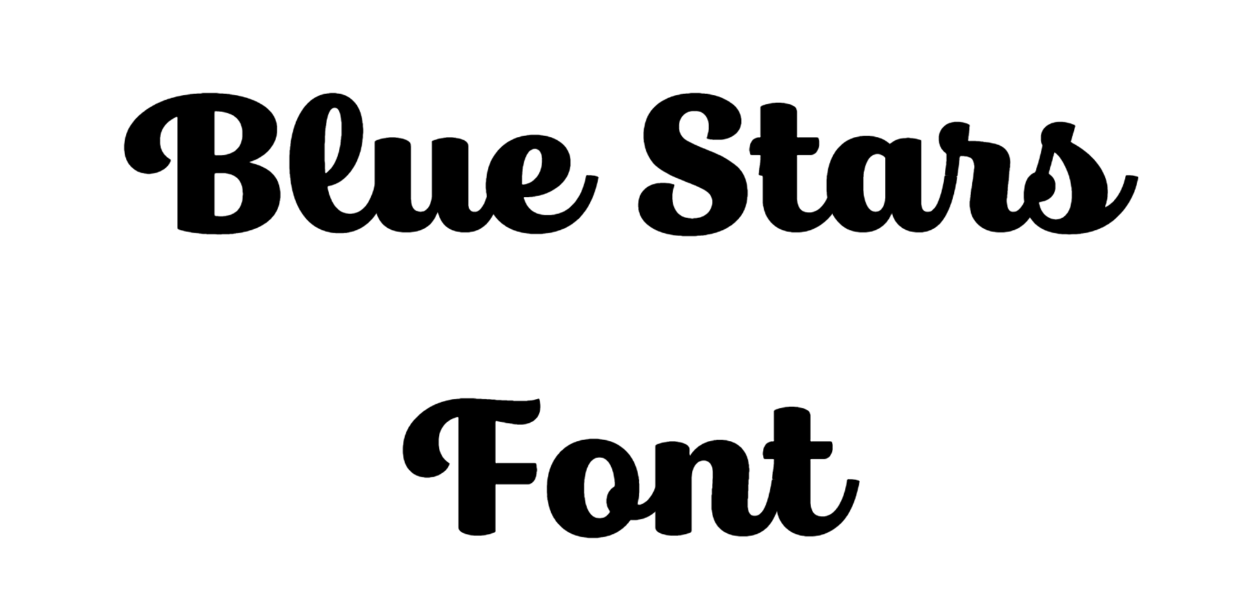Blue Stars Font Download
