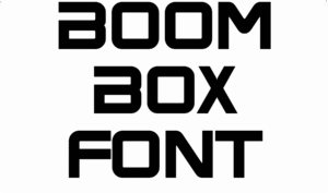Boom Box Font Download