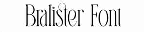 Bralister Font Download