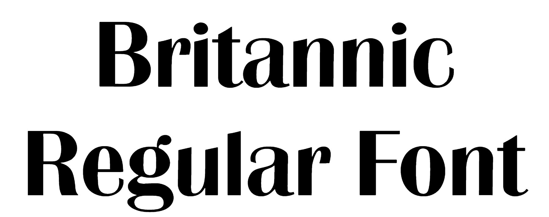 Britannic Regular Font Download