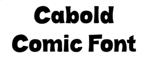 Cabold Comic Font Download