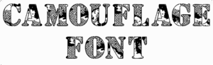 Camouflage Font Download