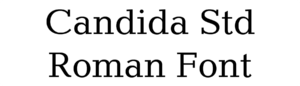 Candida Std Roman Font Download