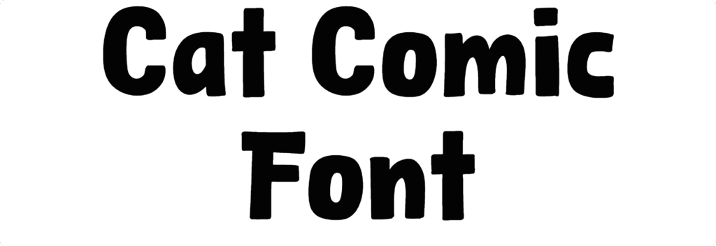 Cat Comic Font Download