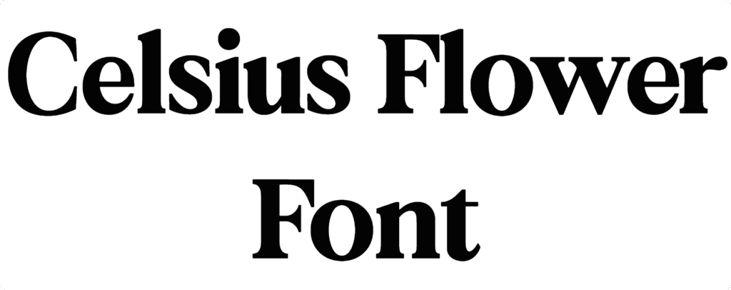 Celsius Flower Font Download