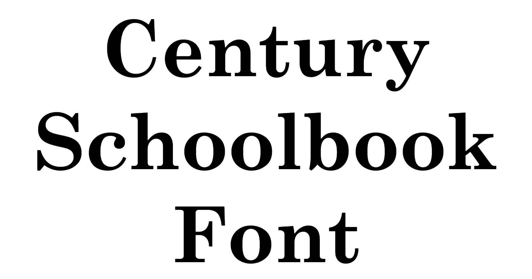 Century Schoolbook Font Download