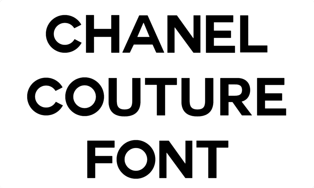 Chanel couture Font Download