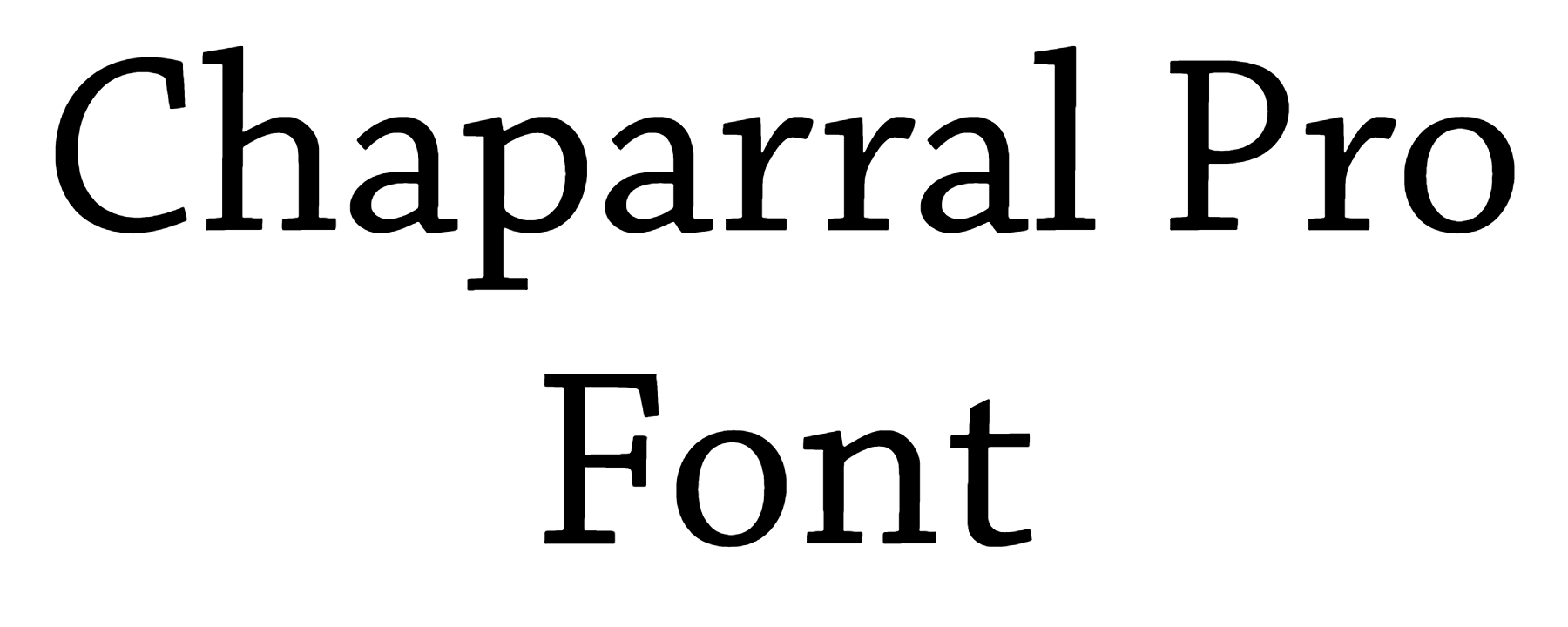 Chaparral Pro Font Download