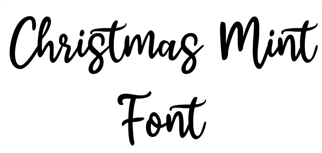 Christmas Mint Font Download