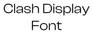Clash Display Font Download