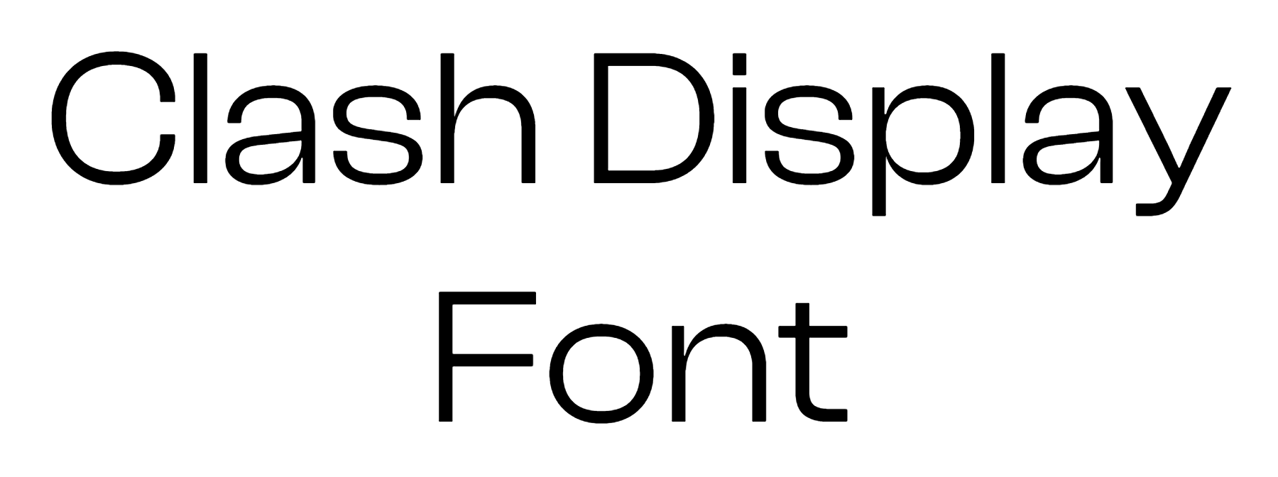 Clash Display Font Download