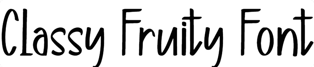 Classy Fruity Font Download