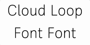 Cloud Loop Font Download