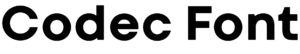 Codec Font Download