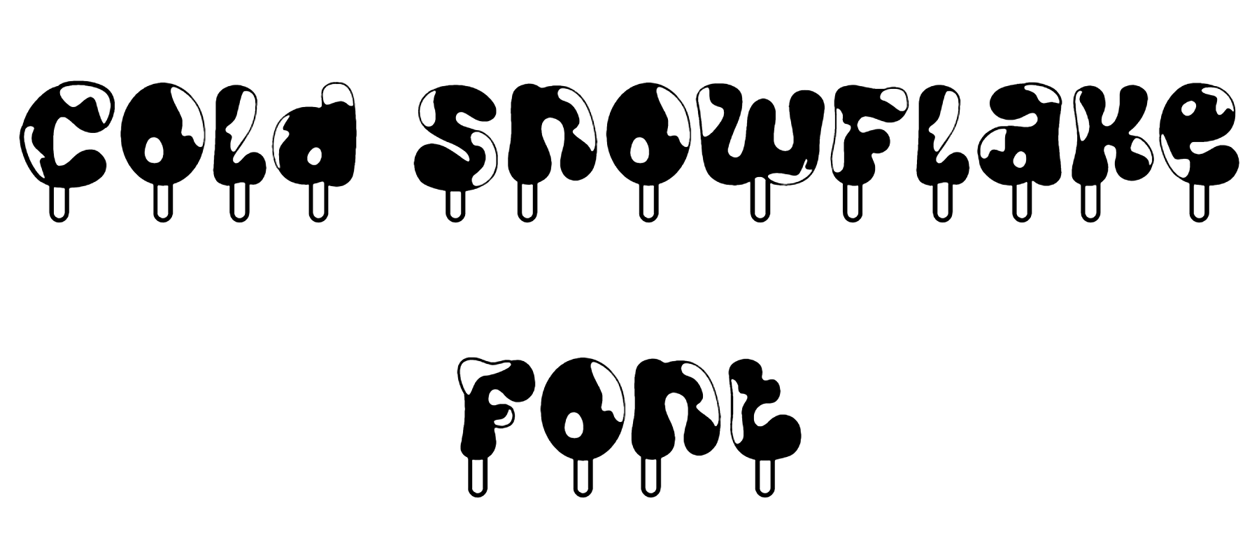 Cold Snowflake Font Download