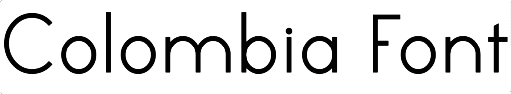 Colombia Font Download