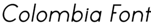 Colombia Font Download