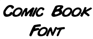 Comic Book Font Download