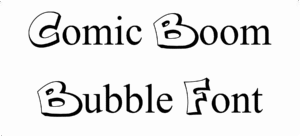 Comic Boom Bubble Font Download