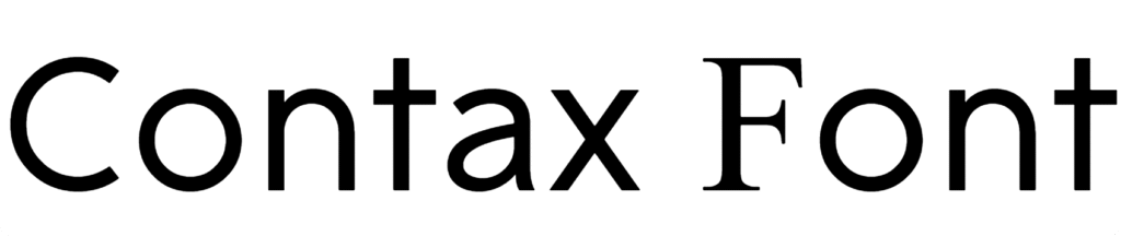 Contax Font Download