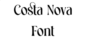 Costa Nova Font Download