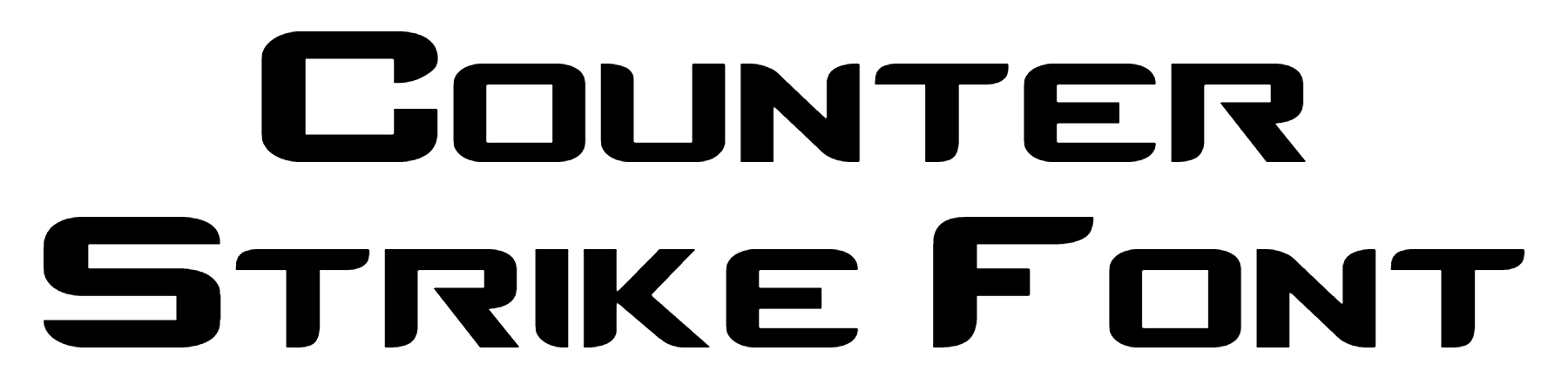 Counter Strike Font Download