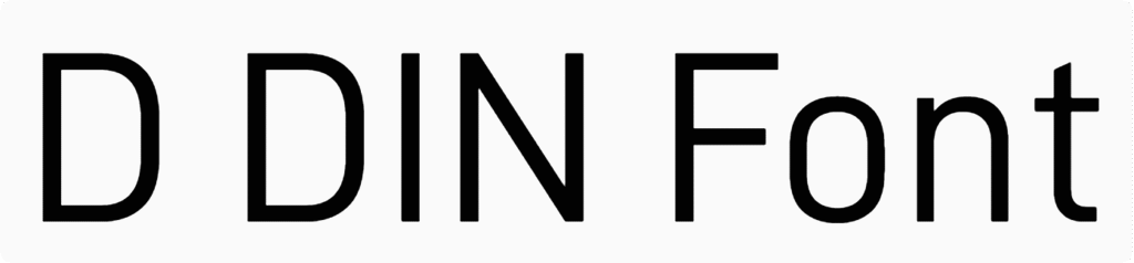 D DIN Font Download