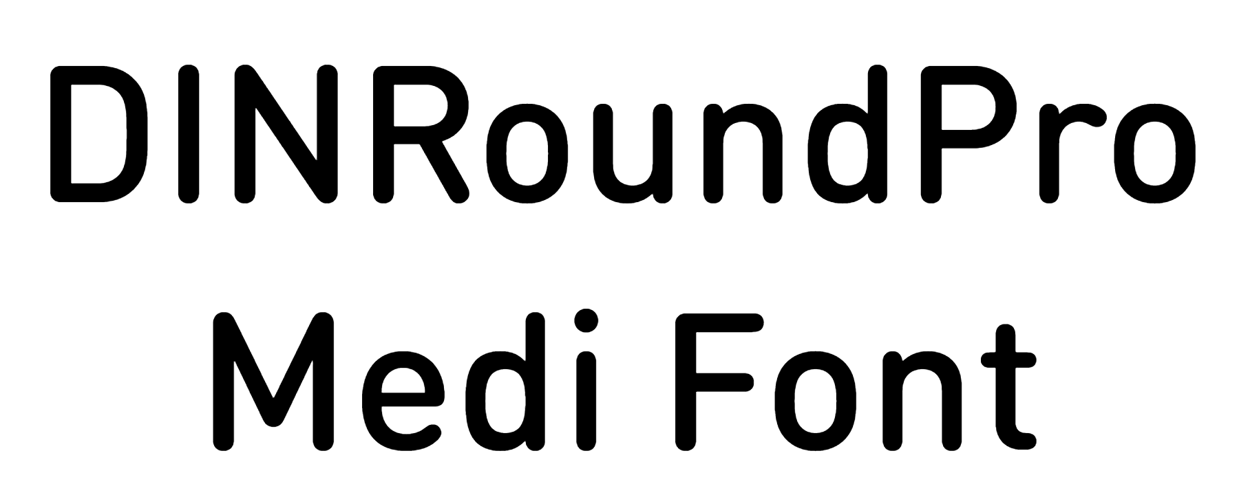 DINRoundPro Medi Font Download