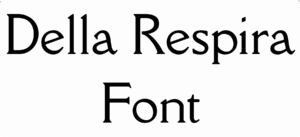 Della Respira Font Download