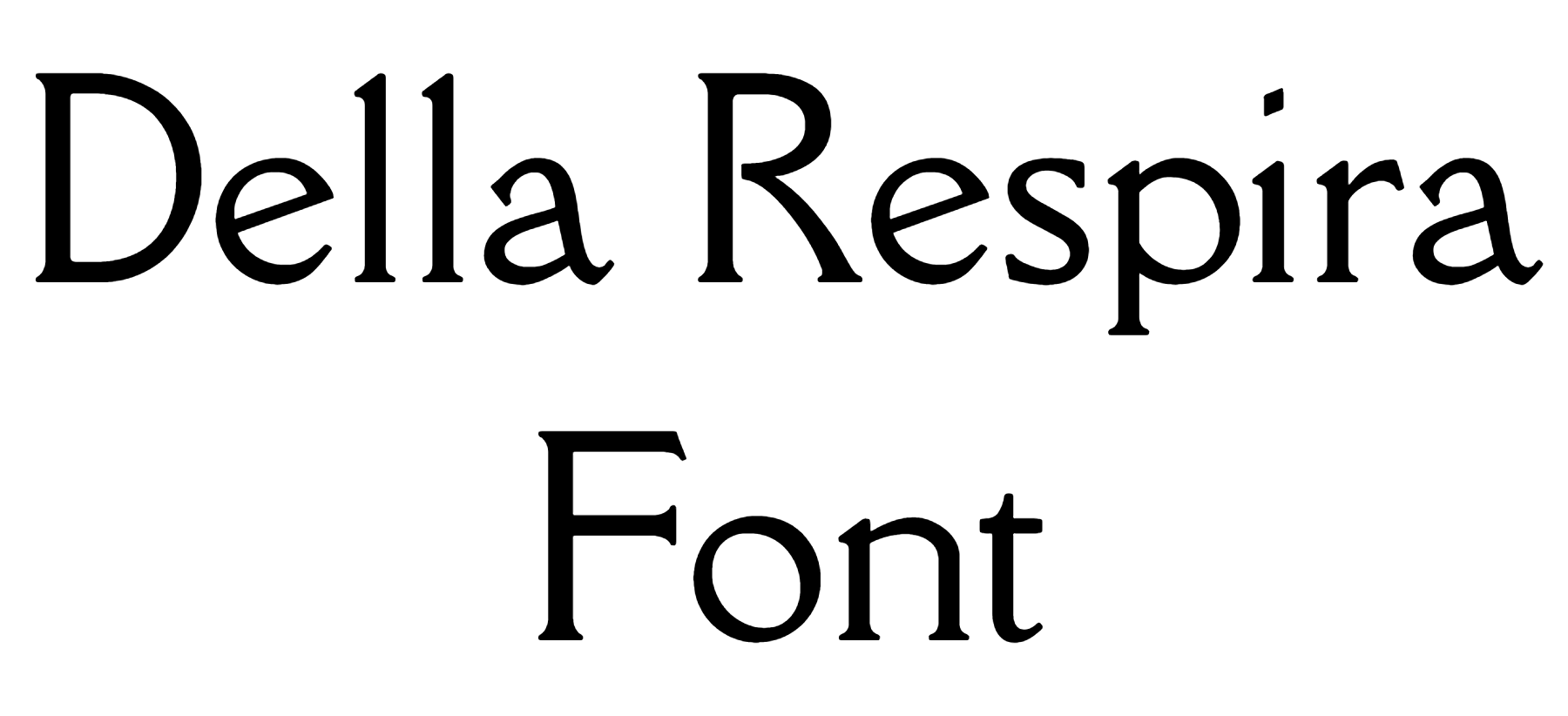Della Respira Font Download