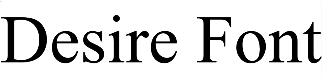 Desire Font Download