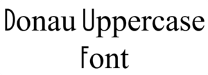 Donau Uppercase Font Download