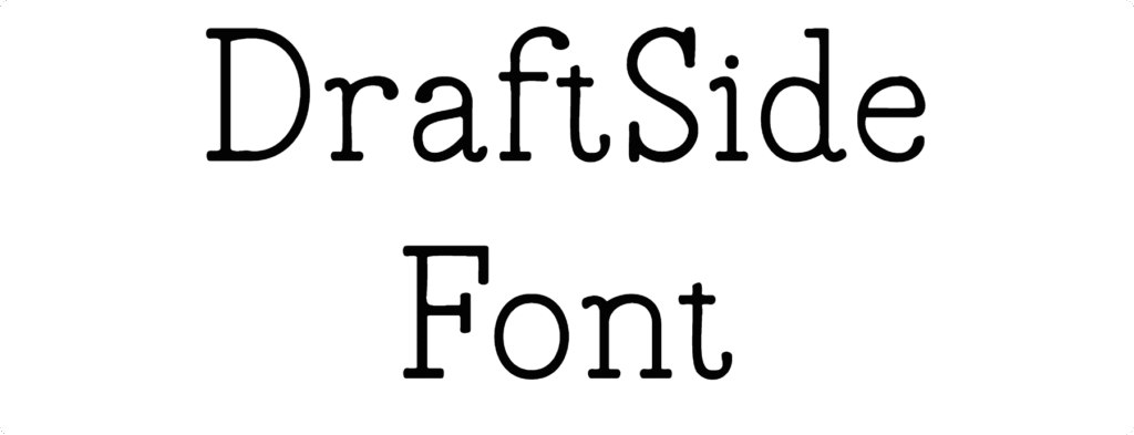 DraftSide Font Download