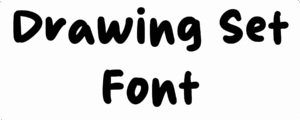 Drawing Set Font Download