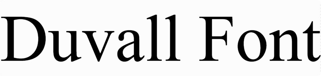 Duvall Font Download