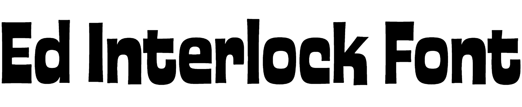 Ed Interlock Font Download
