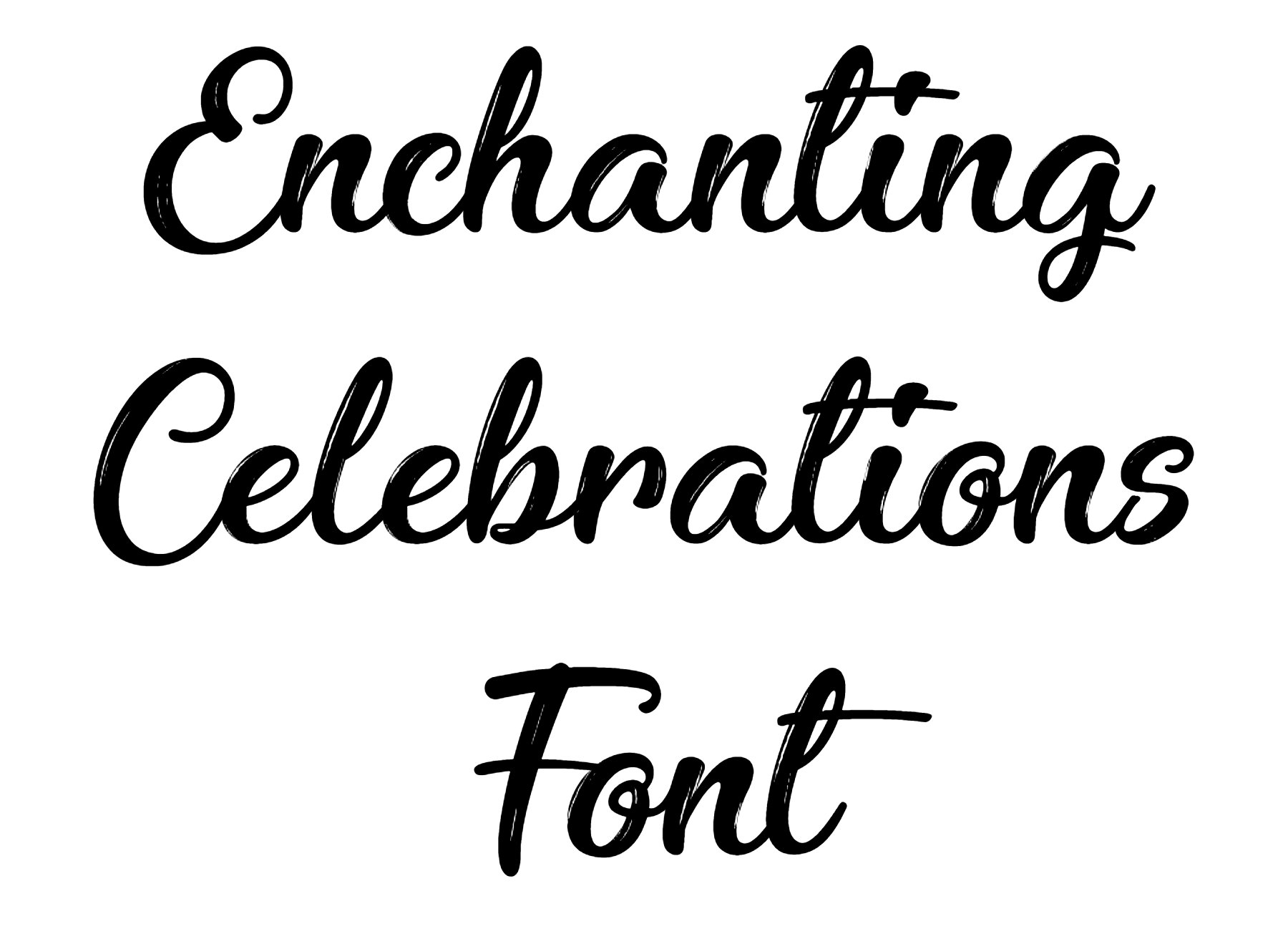 Enchanting Celebrations Font Download