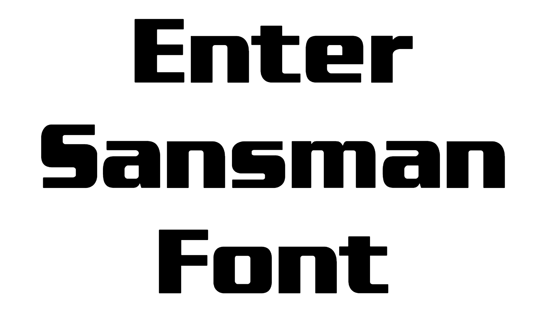 Enter Sansman Font Download