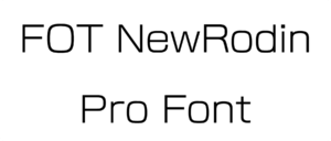 FOT NewRodin Pro Font Download