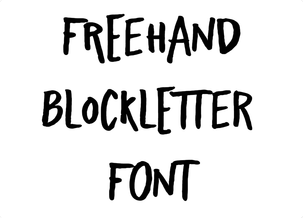 FreeHand BlockLetter Font Download