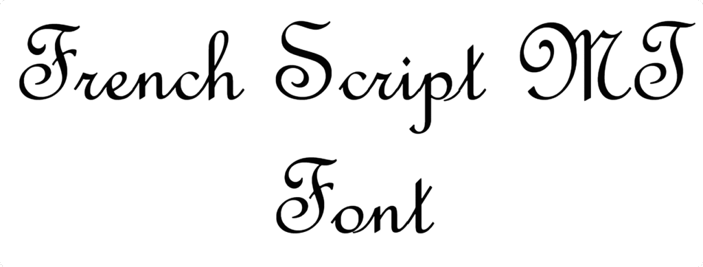 French Script MT Font Download