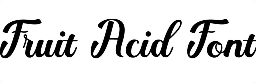 Fruit Acid Font Download