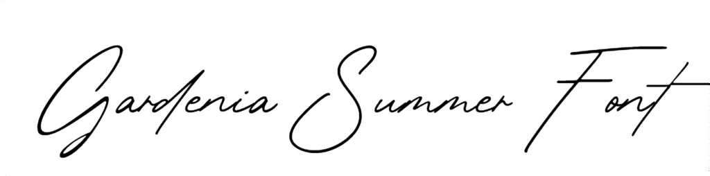 Gardenia Summer Font
