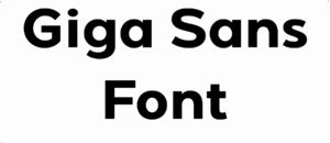 Giga Sans Font Download